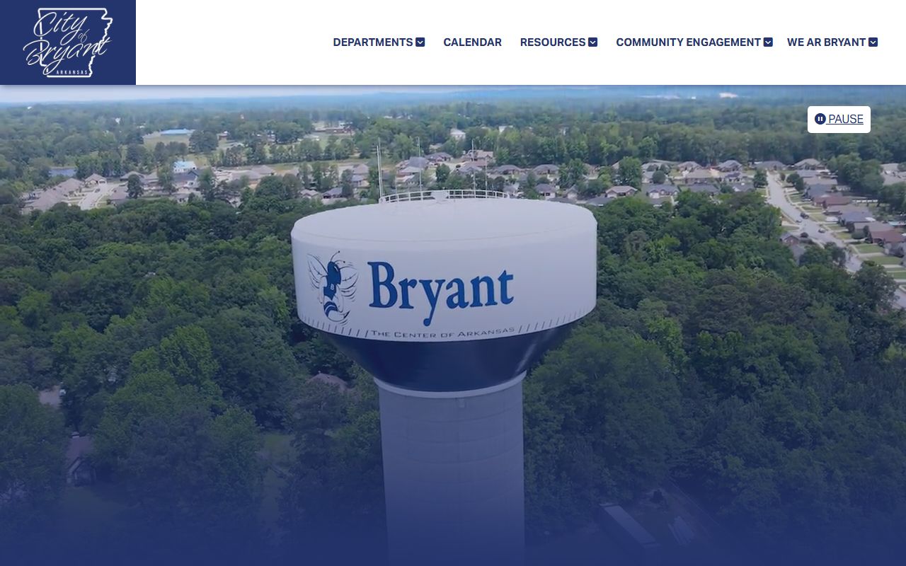 Bryant Arkansas city website