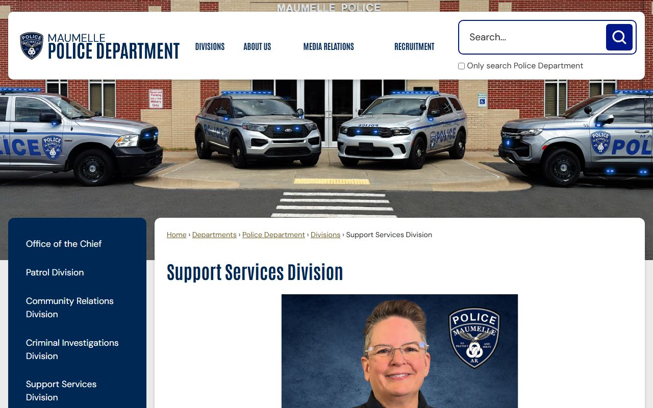 Maumelle Support Services Division page