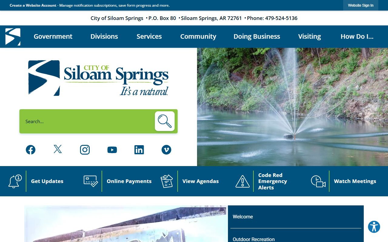 Siloam Springs city website