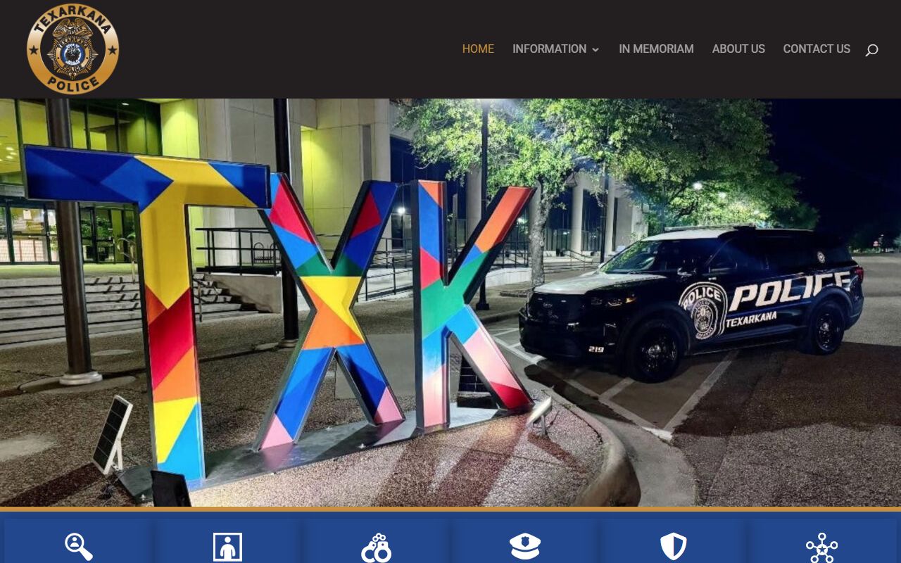 Texarkana Arkansas Police Department website