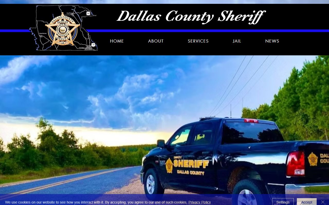 Dallas County Arkansas Sheriff website for DUI arrest records in Fordyce
