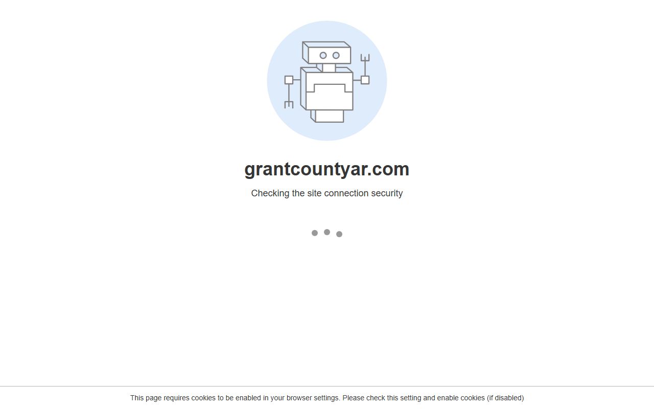 Grant County Arkansas government website for DUI and DWI records in Sheridan