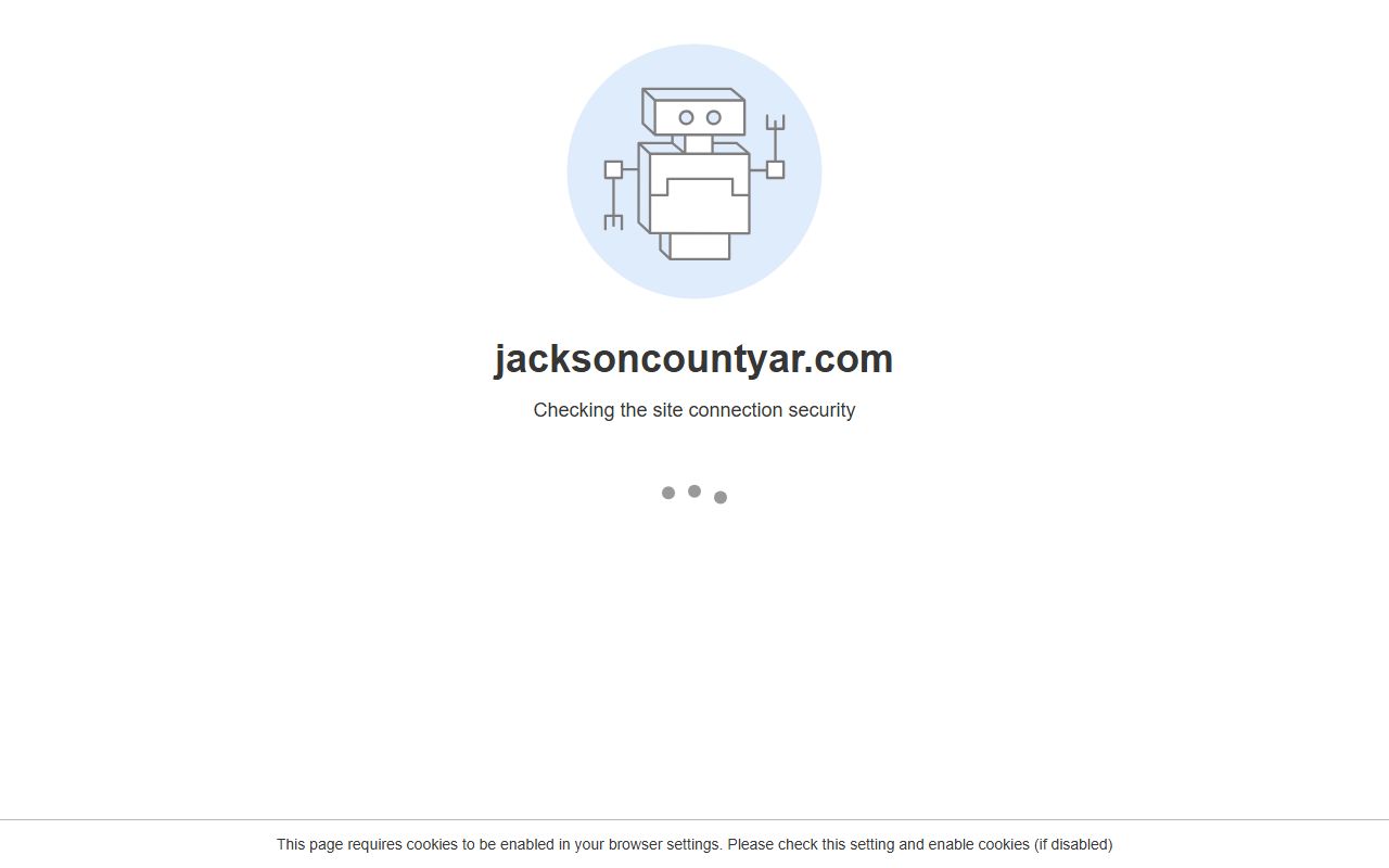 Jackson County Sheriff information page showing department details and contact