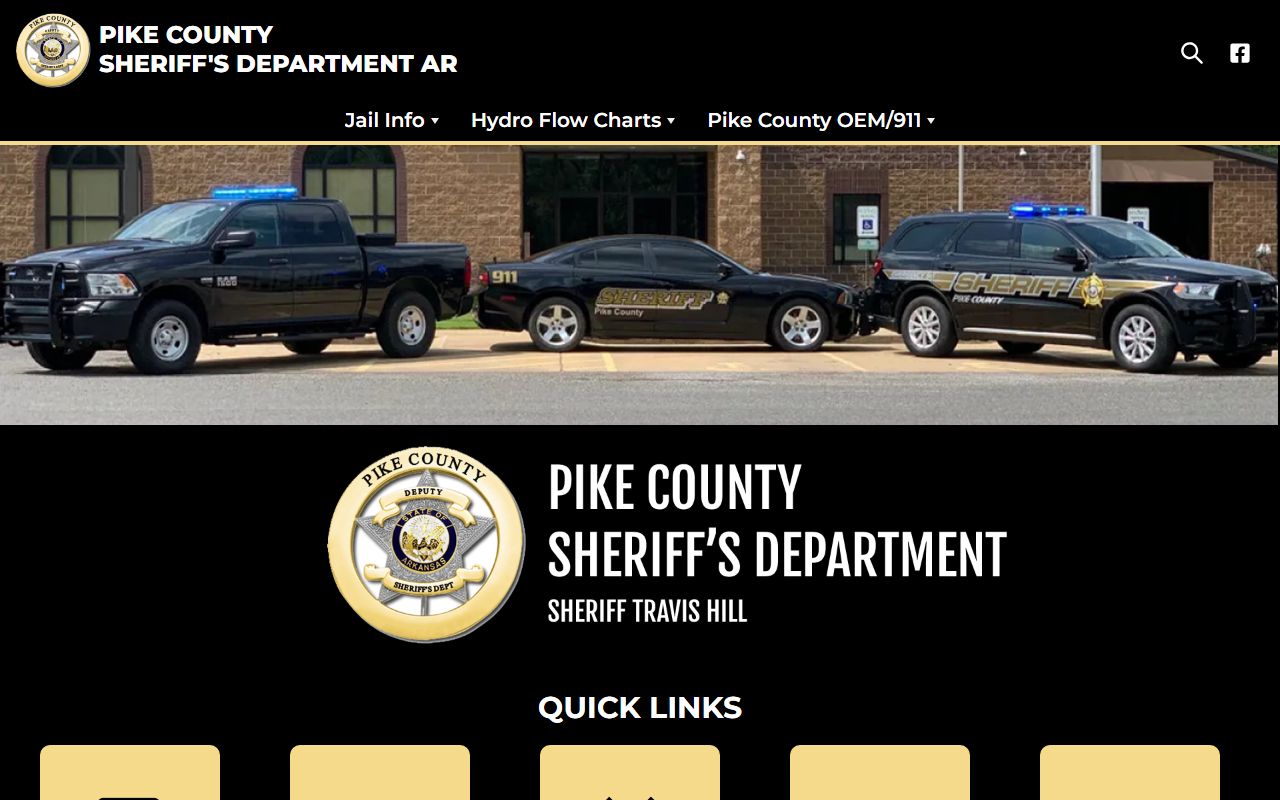 Pike County Sheriff website for DUI arrest records and inmate search in Murfreesboro
